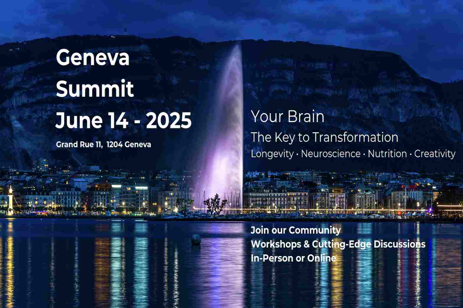 Geneva Longevity Summit — A Day to Rethink Aging